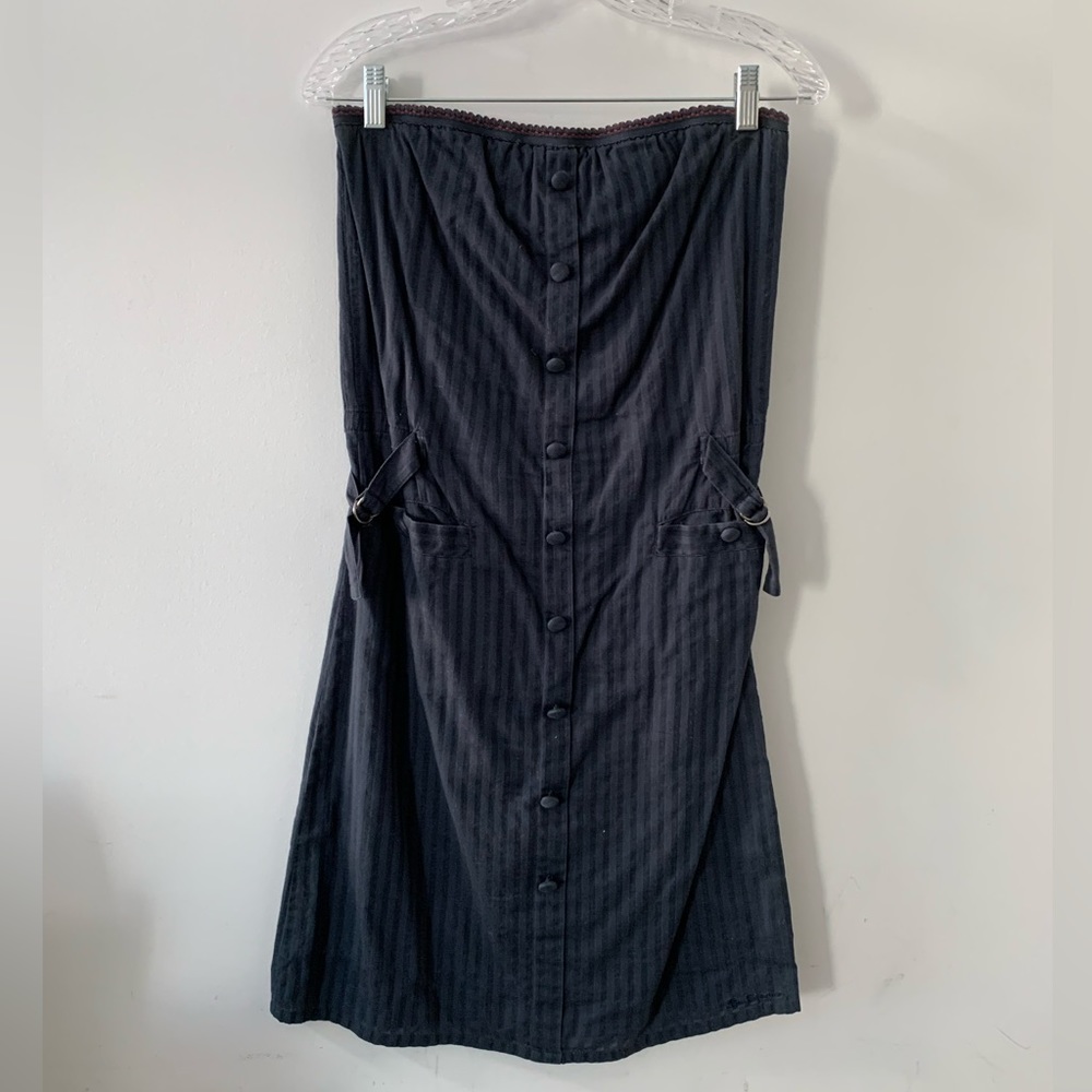 Ben Sherman - Strapless Dress in Blue w/ Pockets and Cinch Waist (Size X-Small)